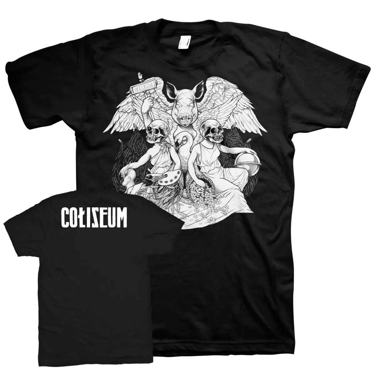 Coliseum "Pig God" Premium Black T-Shirt