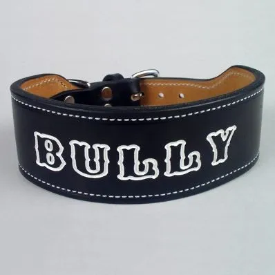 Dog Collar with Custom Art - Black