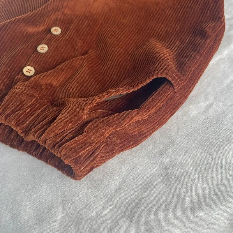 Eilert Corduroy Elastic Cuff Pants With Pockets