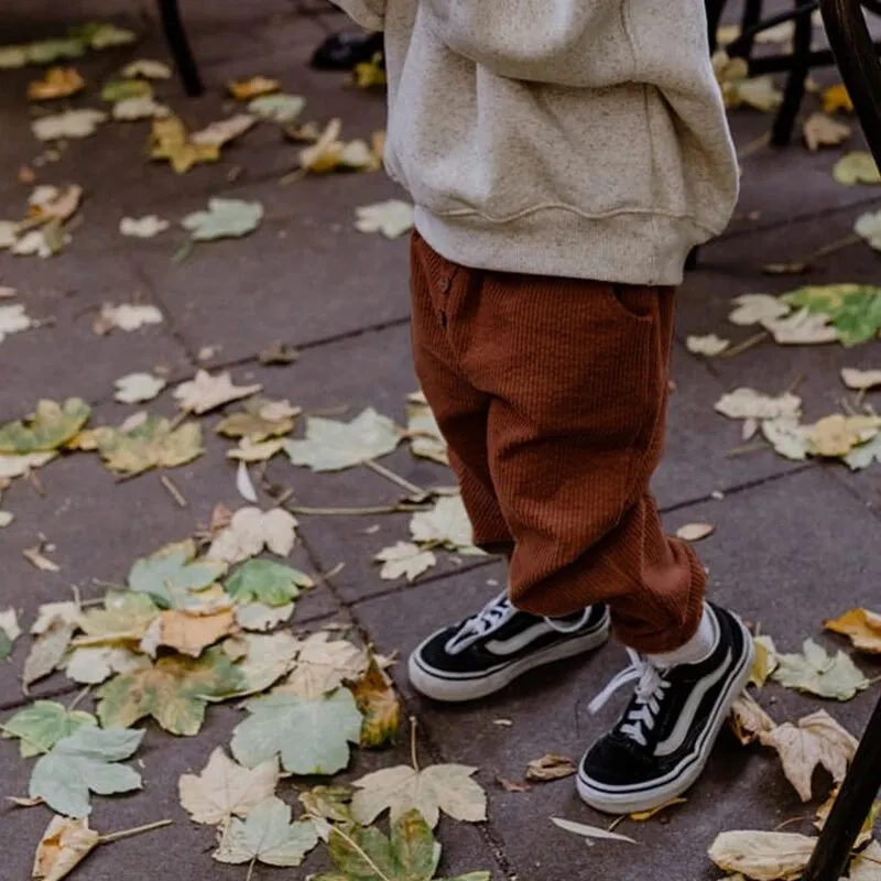 Eilert Corduroy Elastic Cuff Pants With Pockets