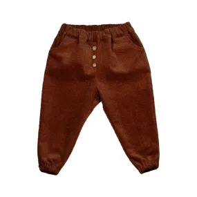 Eilert Corduroy Elastic Cuff Pants With Pockets