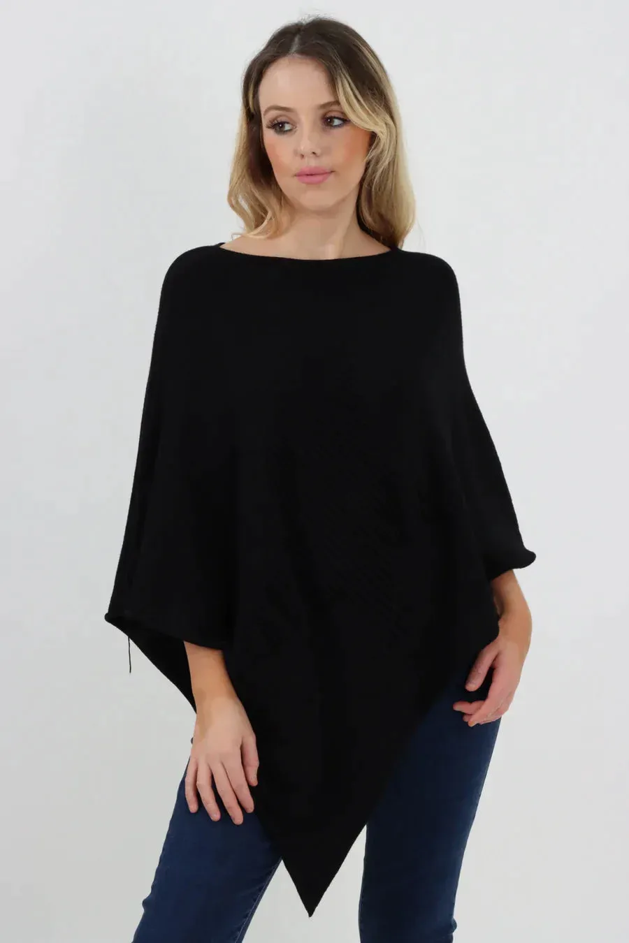 Embossed Star Poncho