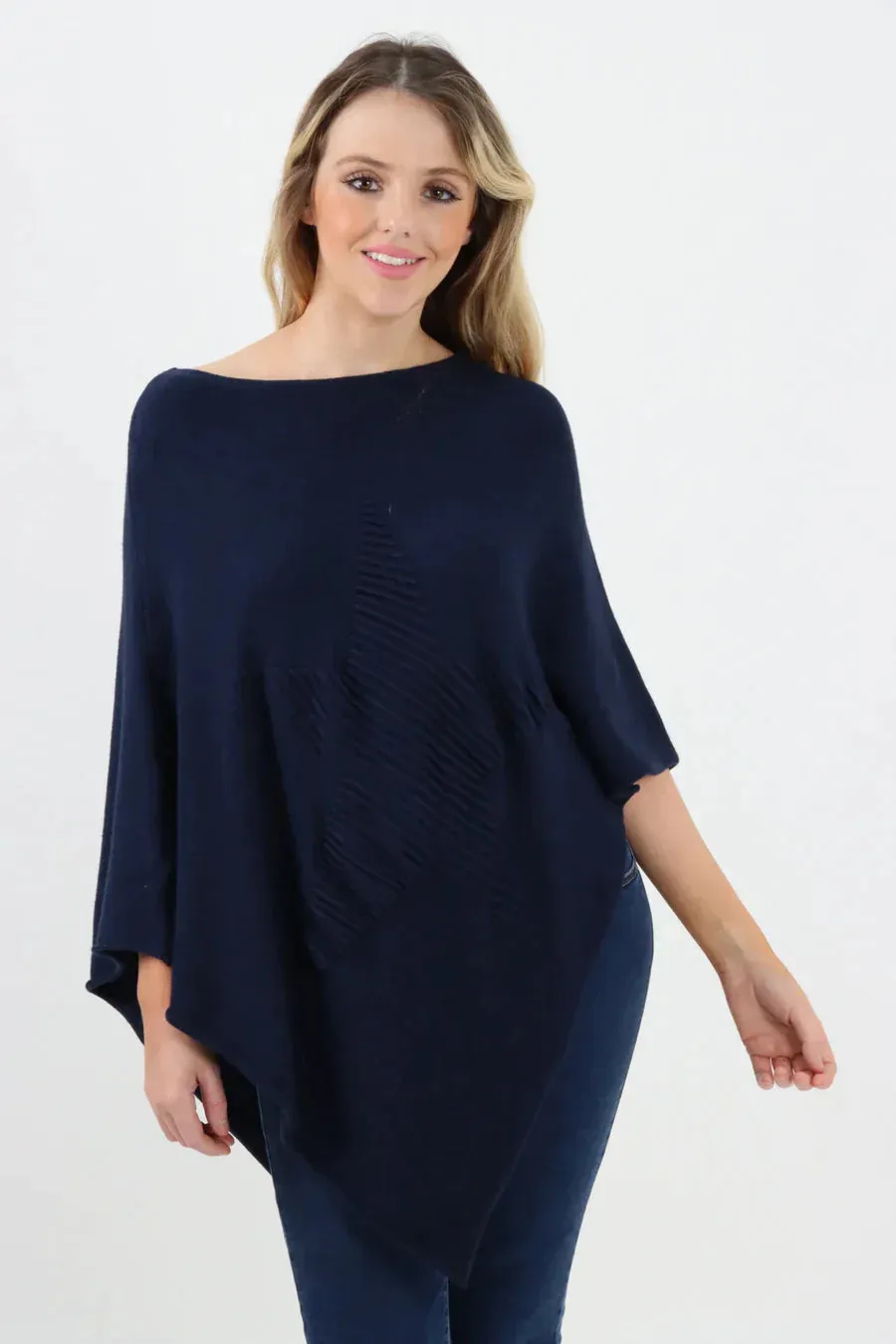 Embossed Star Poncho