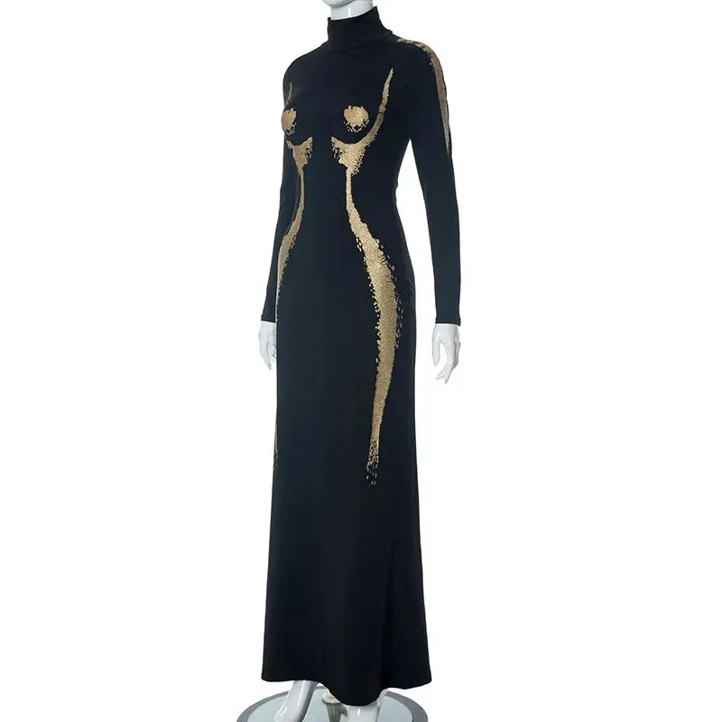 Feeling Good Turtleneck Maxi Dress