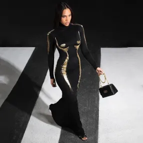 Feeling Good Turtleneck Maxi Dress