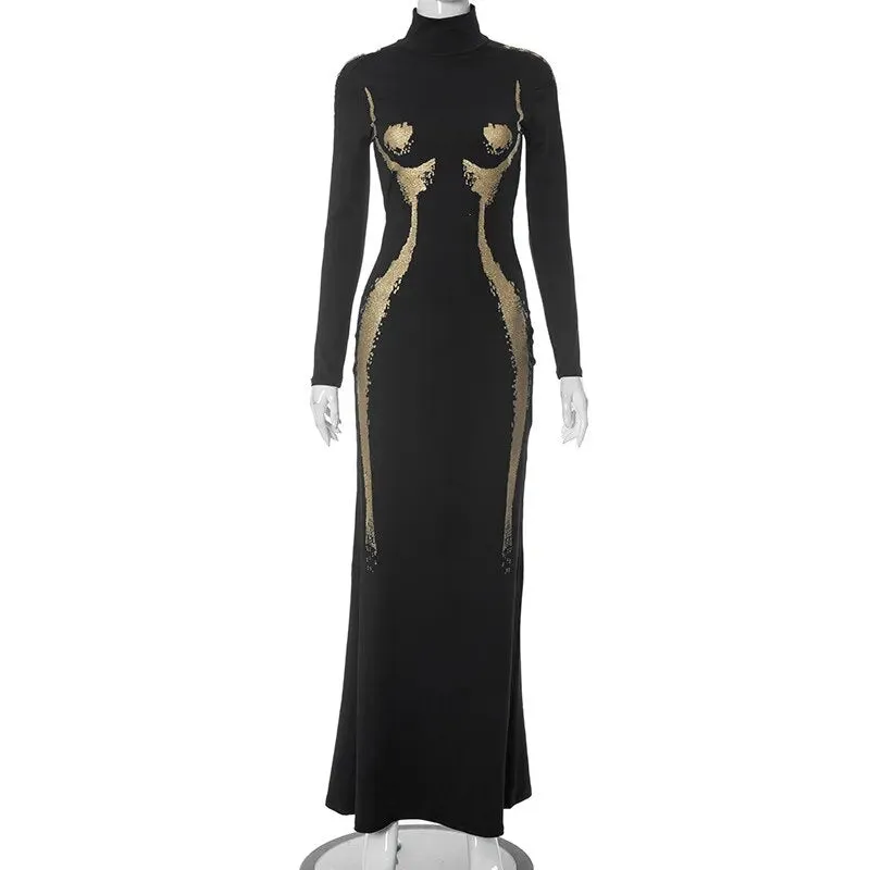 Feeling Good Turtleneck Maxi Dress