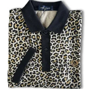 Fred Perry Polo Shirt Leopard Print