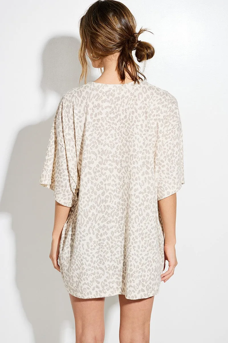 Gabriana Glitter Leopard Top