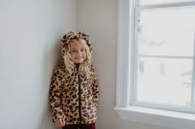 Girls Leopard Jacket with Ears