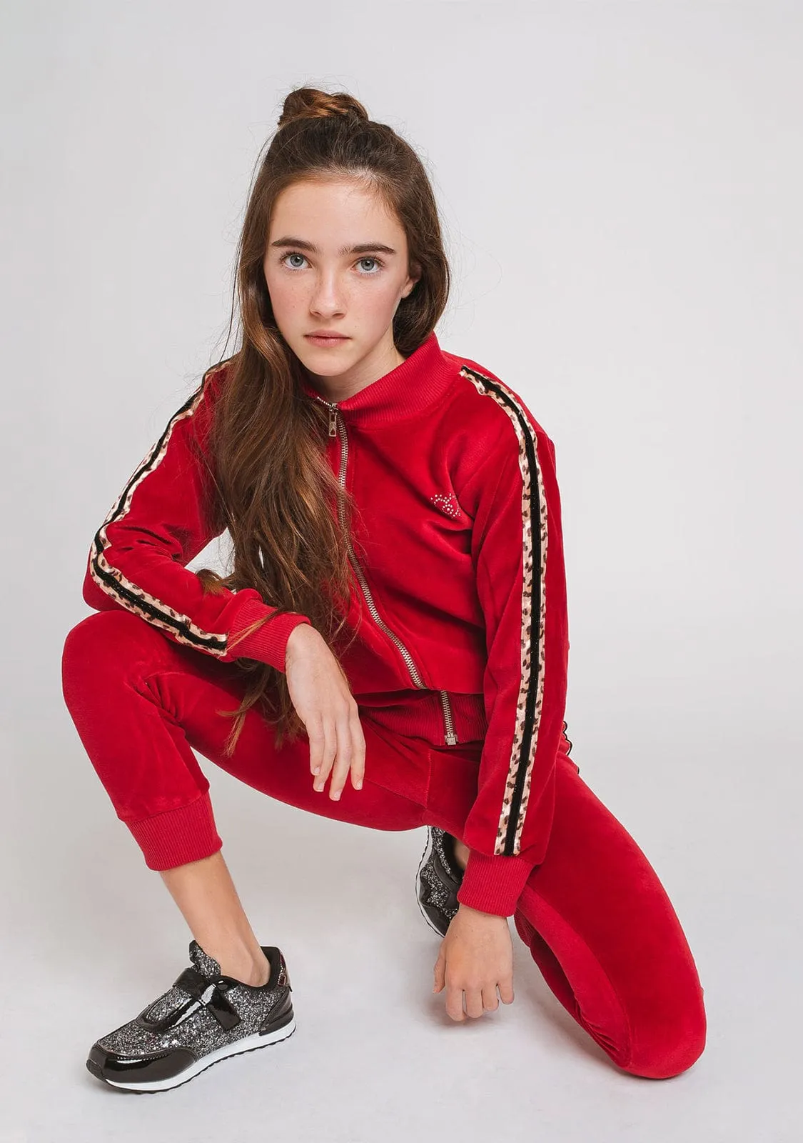 Girl's Red Jogging
