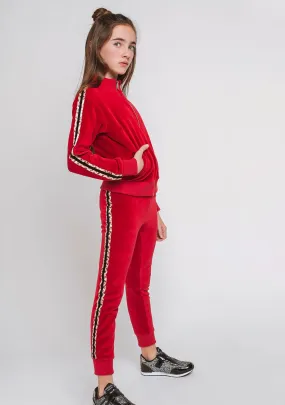 Girl's Red Jogging