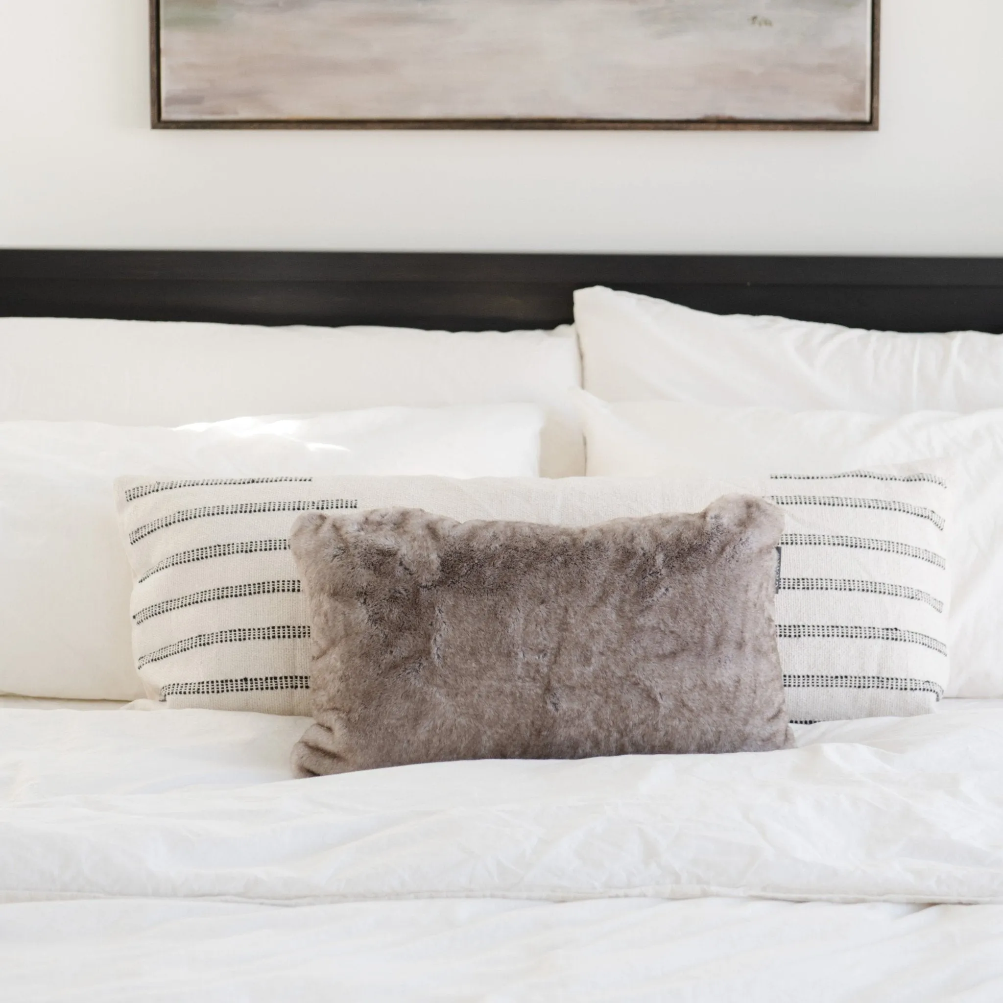 GRAND FAUX FUR 12X20 PILLOW COVERS