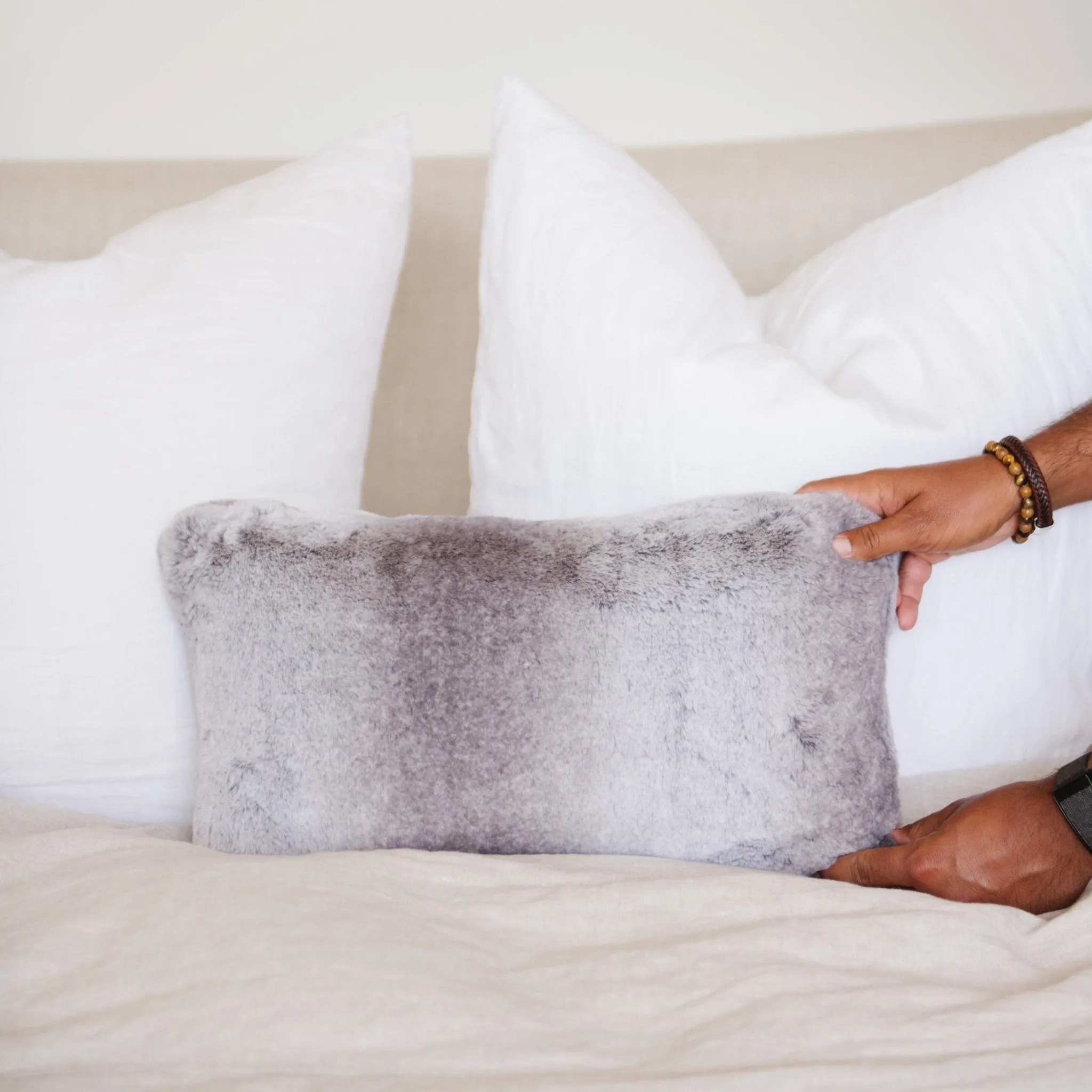 GRAND FAUX FUR 12X20 PILLOW COVERS