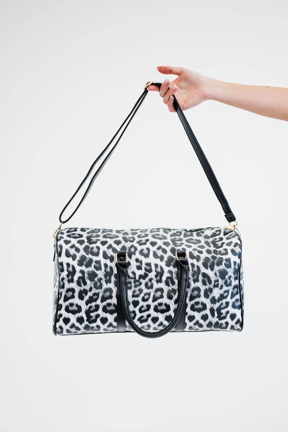Hannah Leopard Overnighter - Final Sale