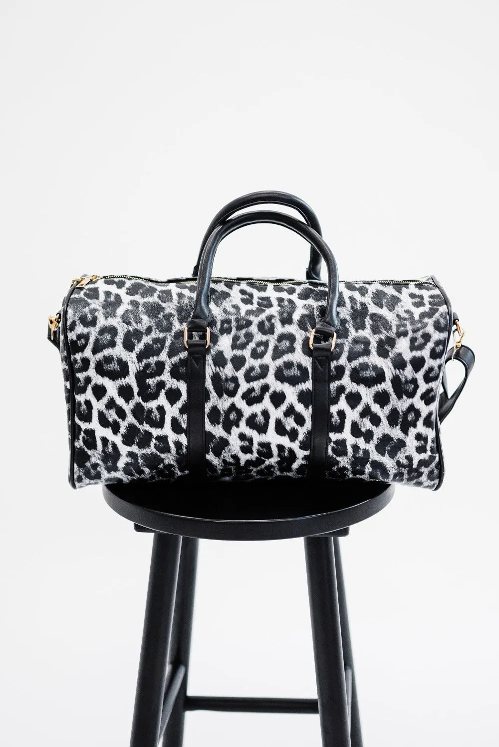Hannah Leopard Overnighter - Final Sale