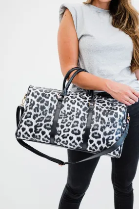 Hannah Leopard Overnighter - Final Sale