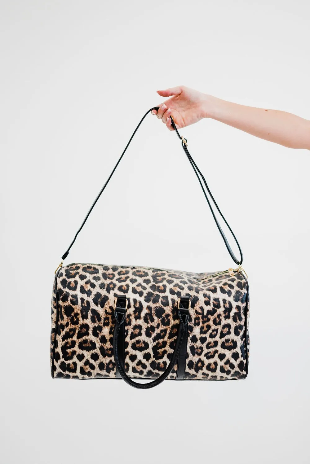 Hannah Leopard Overnighter - Final Sale
