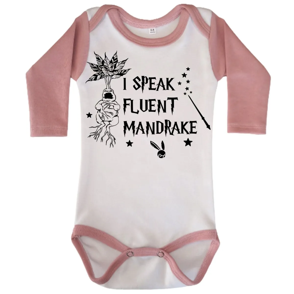 Harry Potter Mandrake Long Sleeve Onesie