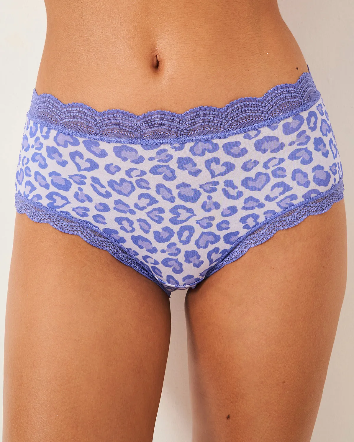 High Rise Brief Four Pack - Classic Leopard