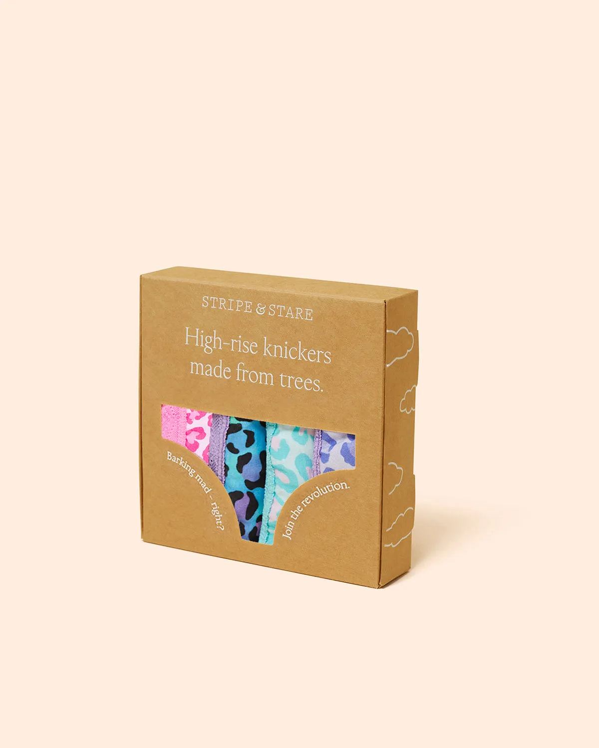 High Rise Brief Four Pack - Classic Leopard