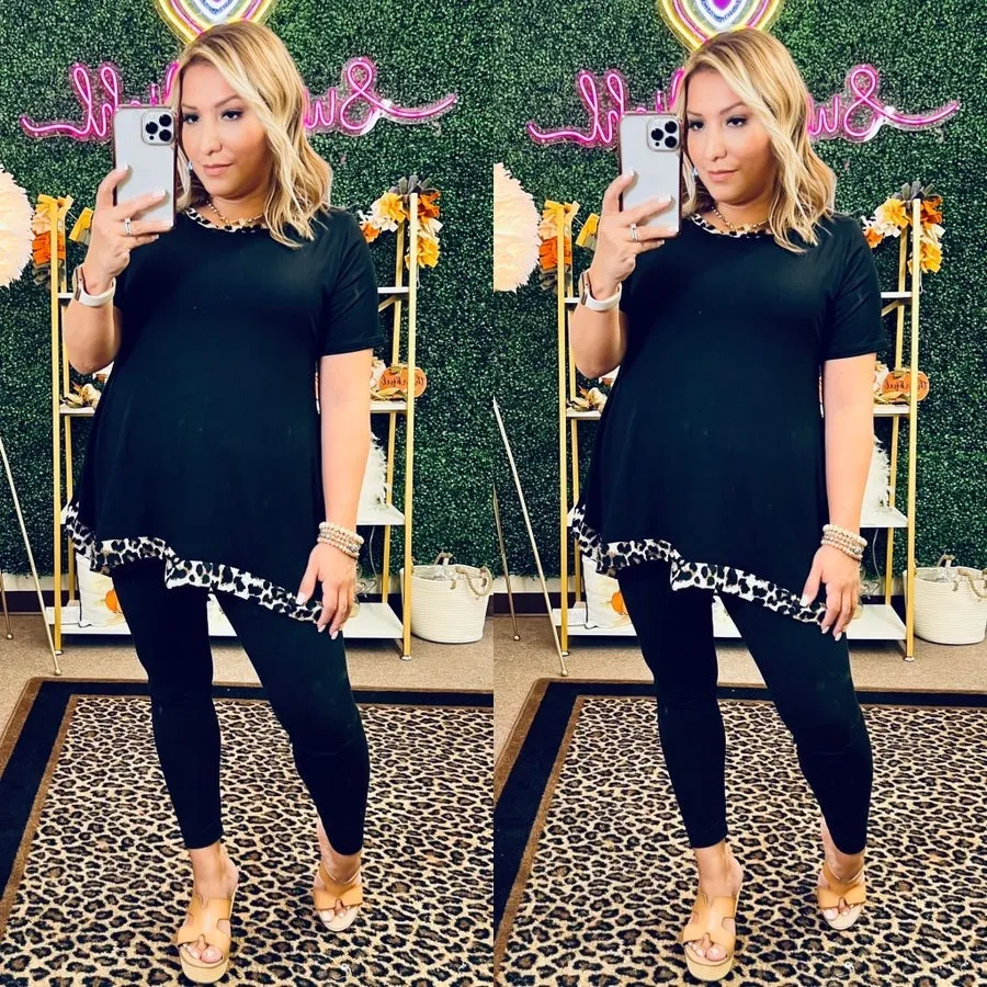 Hint of Leopard Top