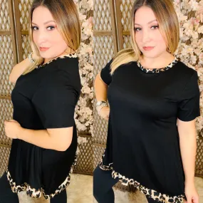 Hint of Leopard Top