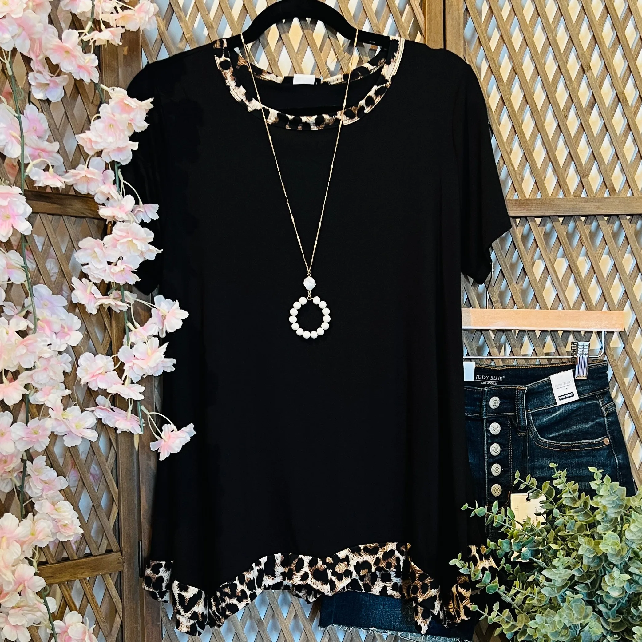 Hint of Leopard Top