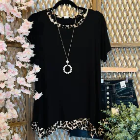 Hint of Leopard Top