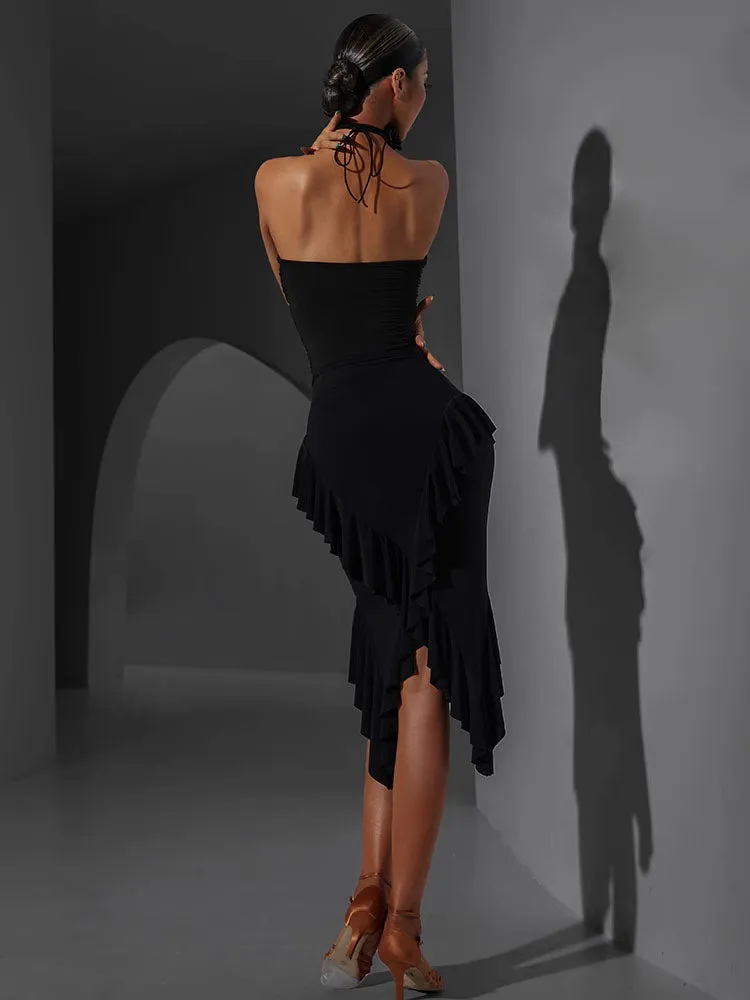 Hip Wrapped with underpants Layered Skirt Latin Dance Practice Clothes
