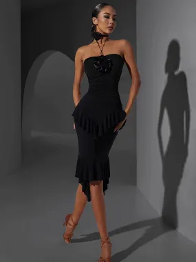 Hip Wrapped with underpants Layered Skirt Latin Dance Practice Clothes