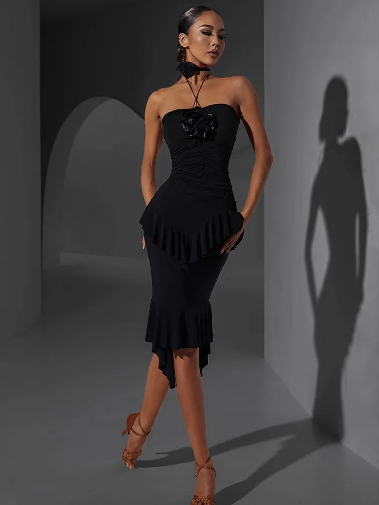 Hip Wrapped with underpants Layered Skirt Latin Dance Practice Clothes