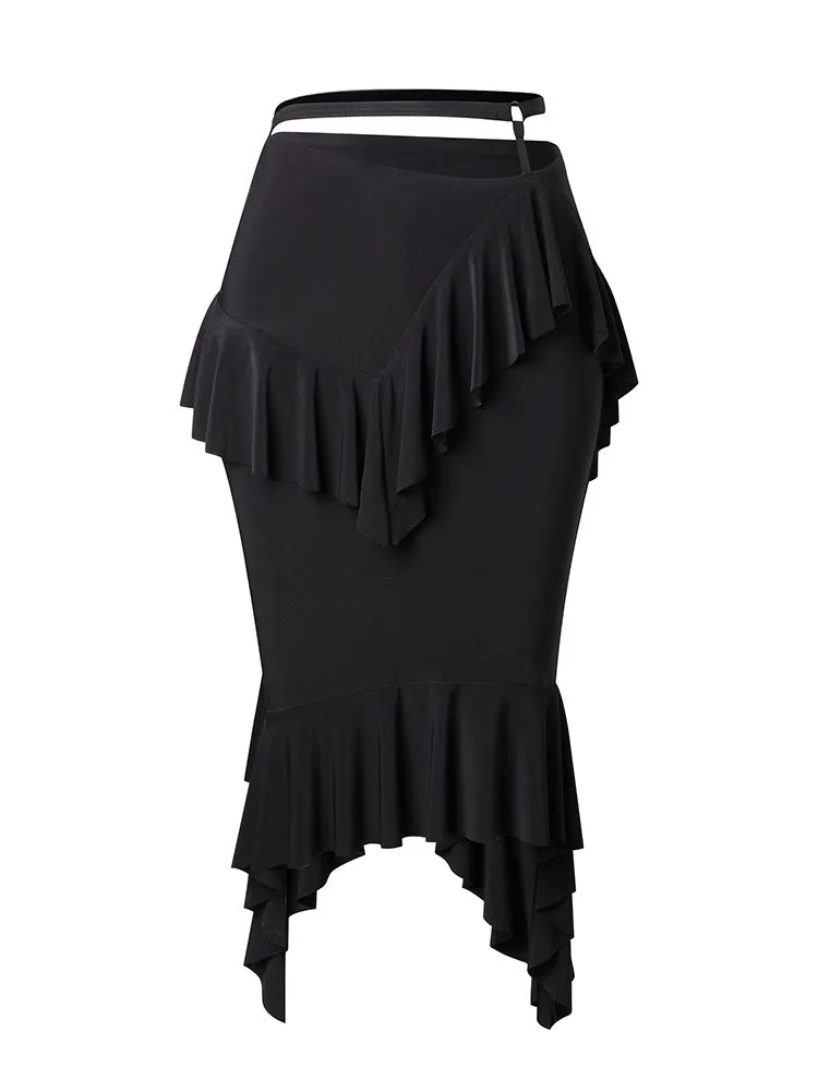 Hip Wrapped with underpants Layered Skirt Latin Dance Practice Clothes