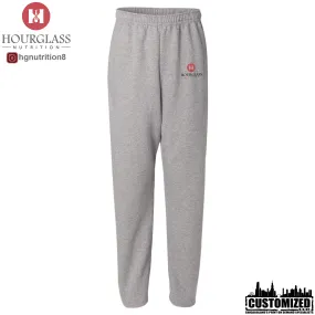 Hourglass Nutrition Open-Bottom Sweatpants with Pockets - Oxford