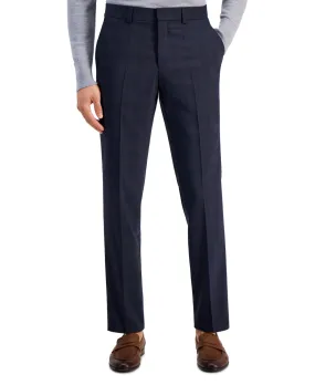 Hugo Boss Mens Tailored fit Dress Pants Pants 40 / 32 Navy Blue Plaid