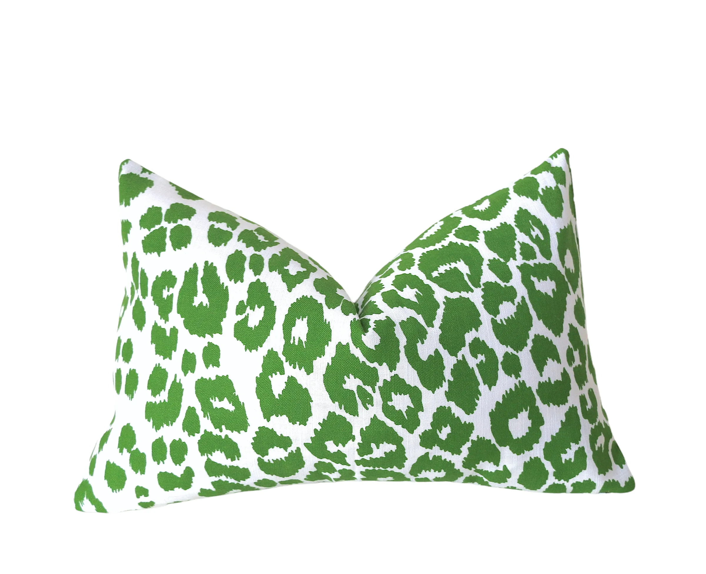 Iconic Leopard Pillow Cover / Available in 5 colors and 10 sizes / Schumacher Sky Leopard Cushion Cover / Green Navy Black Sky Leopard