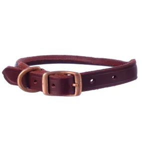 Jeffers Rolled Leather Dog Collars, 1" x 21"