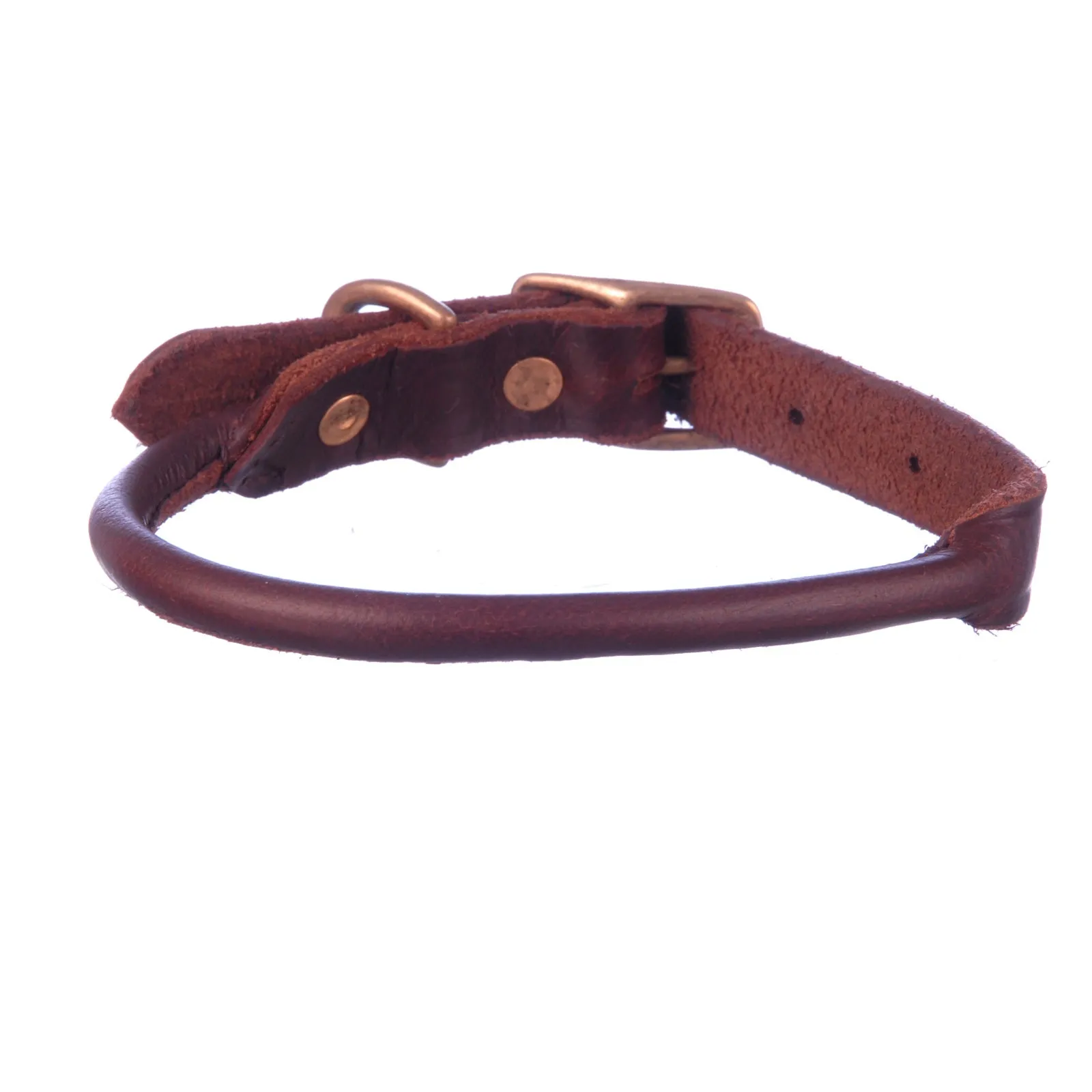 Jeffers Rolled Leather Dog Collars, 1" x 21"