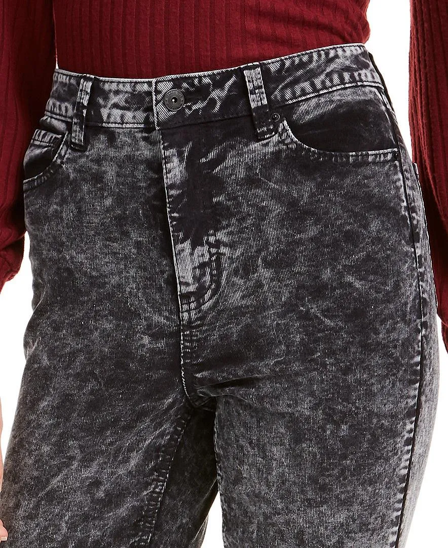 Juniors' Acid-Wash Corduroy Skinny Pants