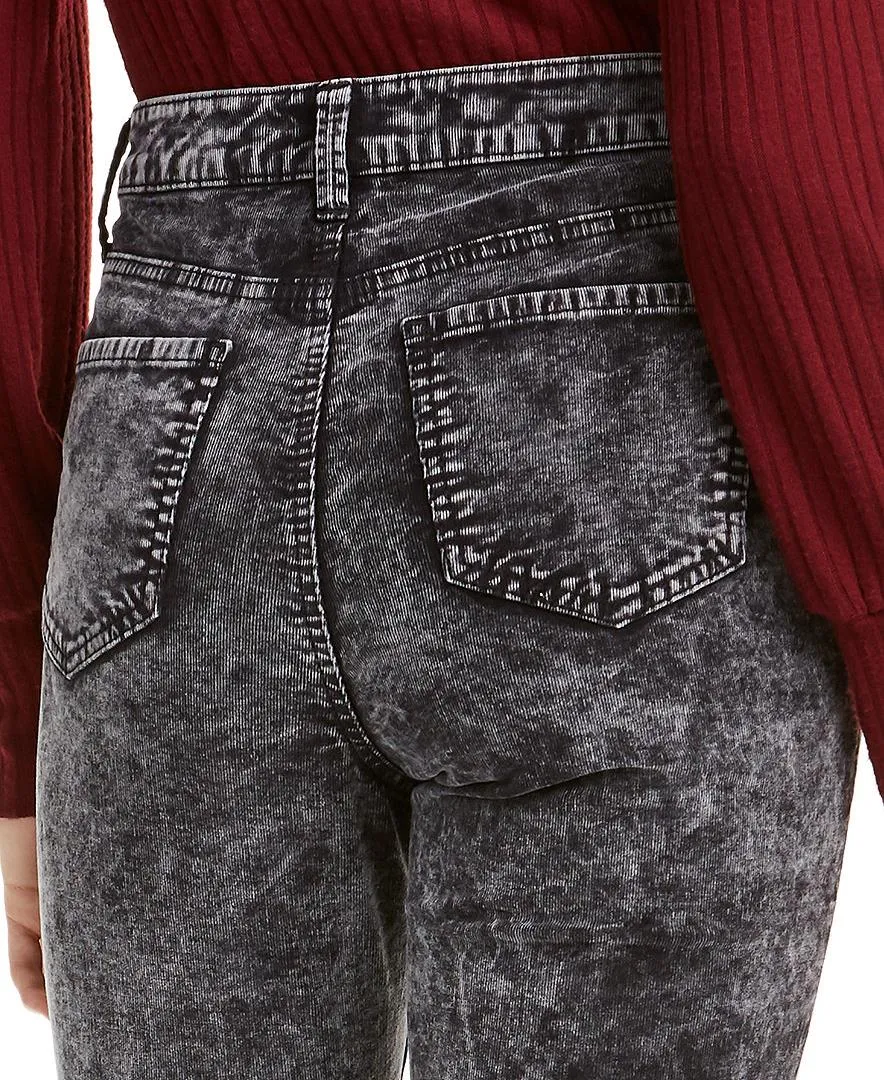 Juniors' Acid-Wash Corduroy Skinny Pants