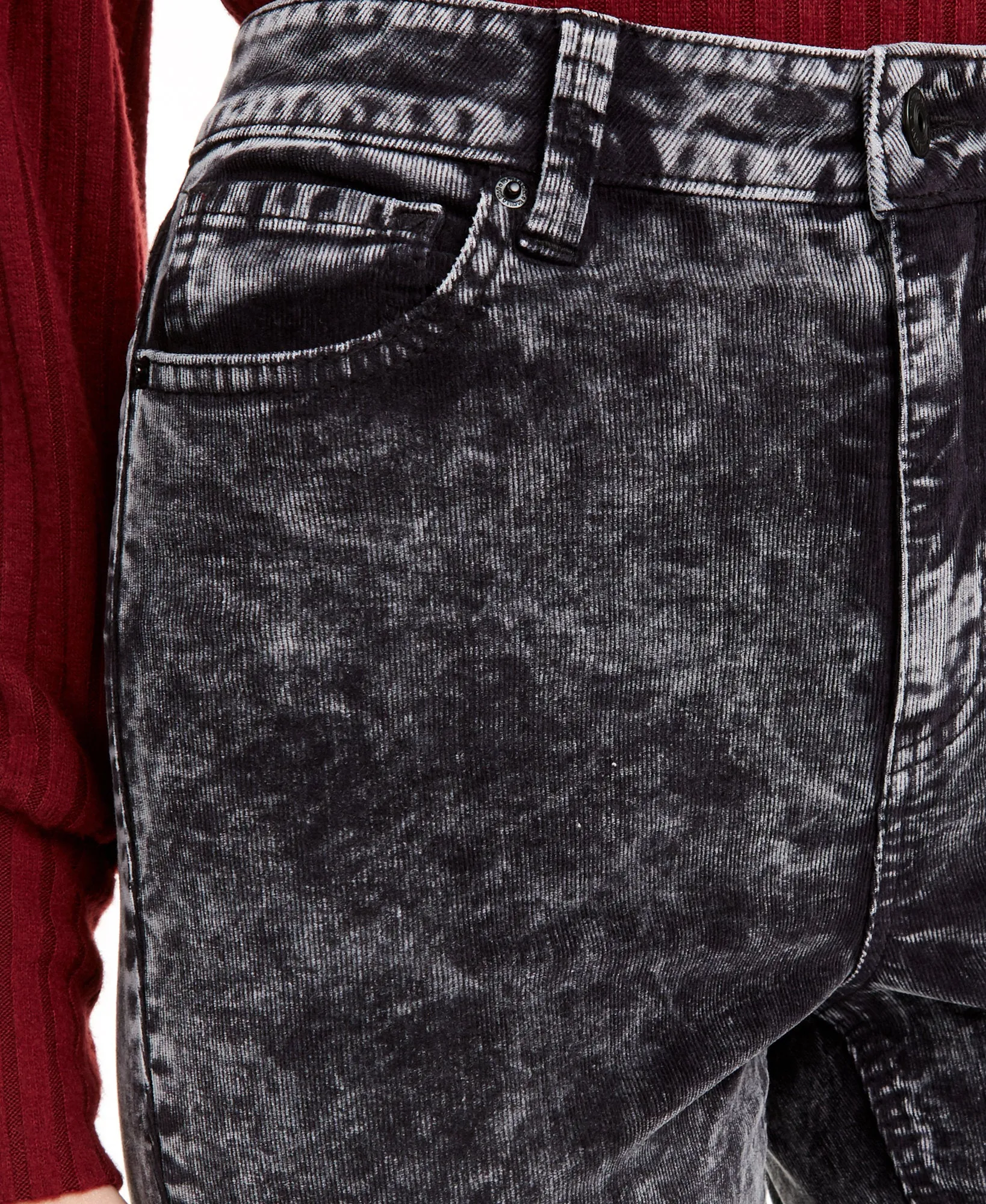 Juniors' Acid-Wash Corduroy Skinny Pants