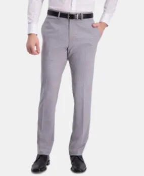 Kenneth Cole Reaction Mens Slim fit Dress Pants 34 / 29 Grey Plaid Stretch