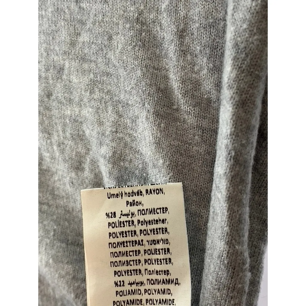 KOTON Women's Gray Lightweight Long Sleeve Turtleneck Top SZ S