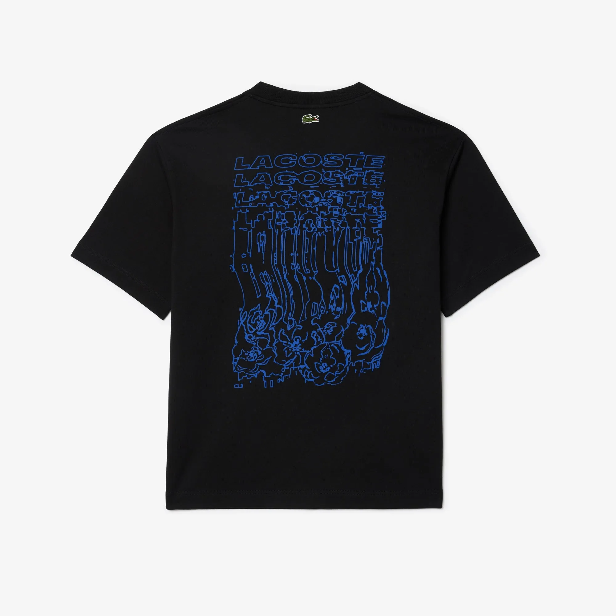 LACOSTE Loose Fit Floral Print T-shirt