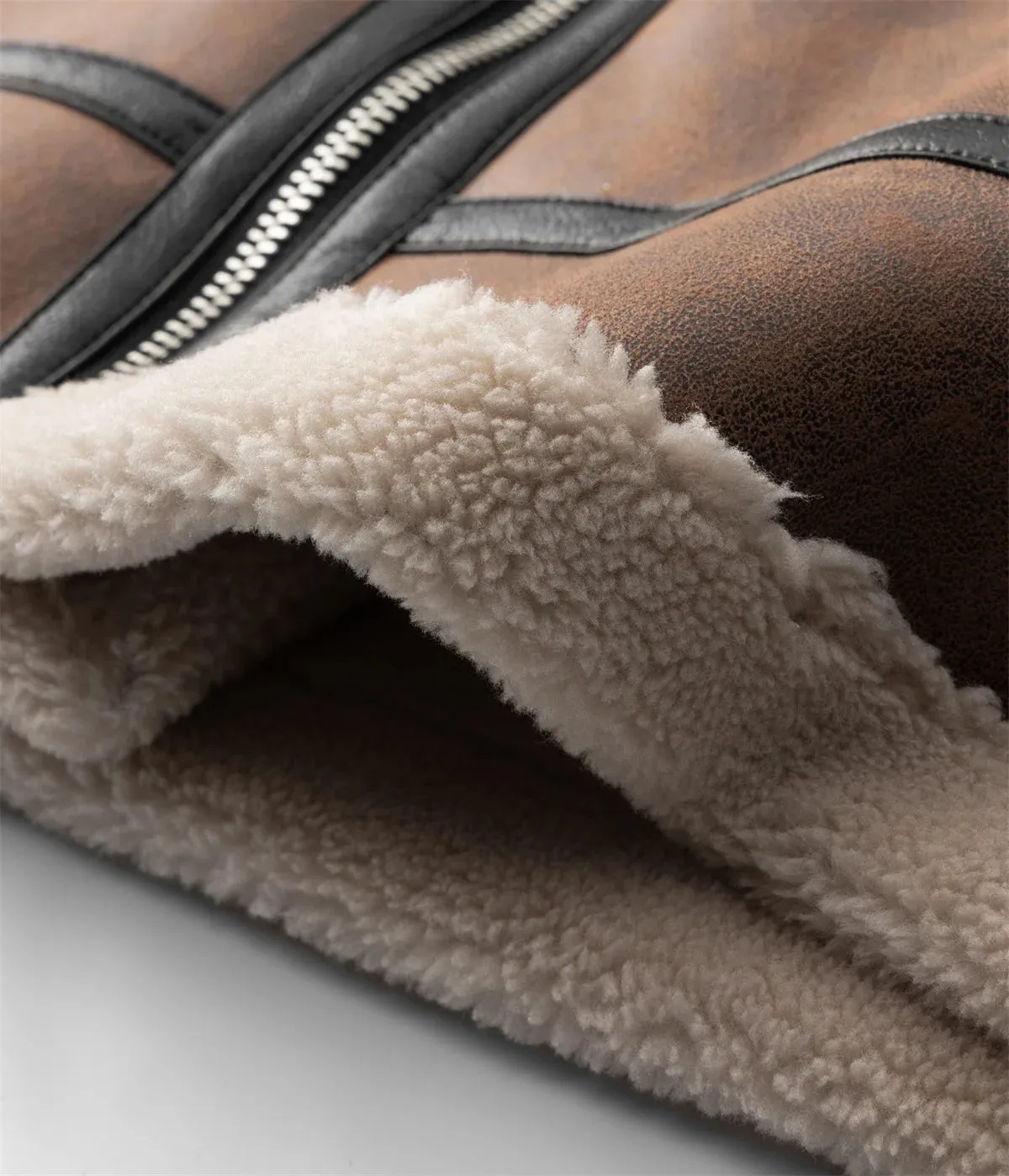 Lamb Wool Leather Jacket