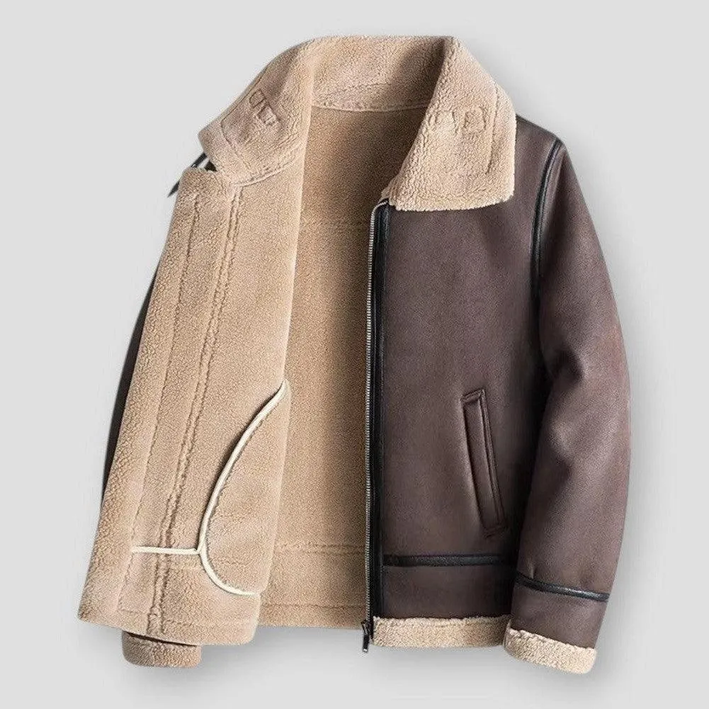 Lamb Wool Leather Jacket