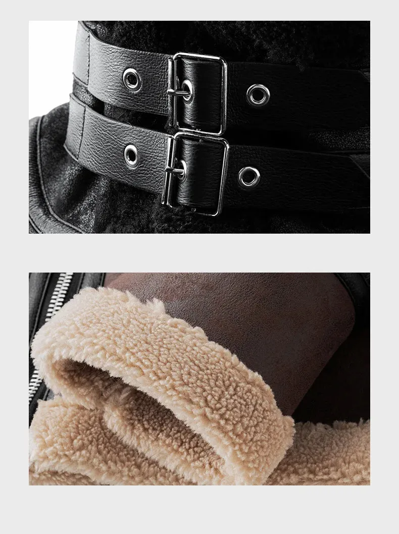 Lamb Wool Leather Jacket