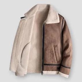 Lamb Wool Leather Jacket