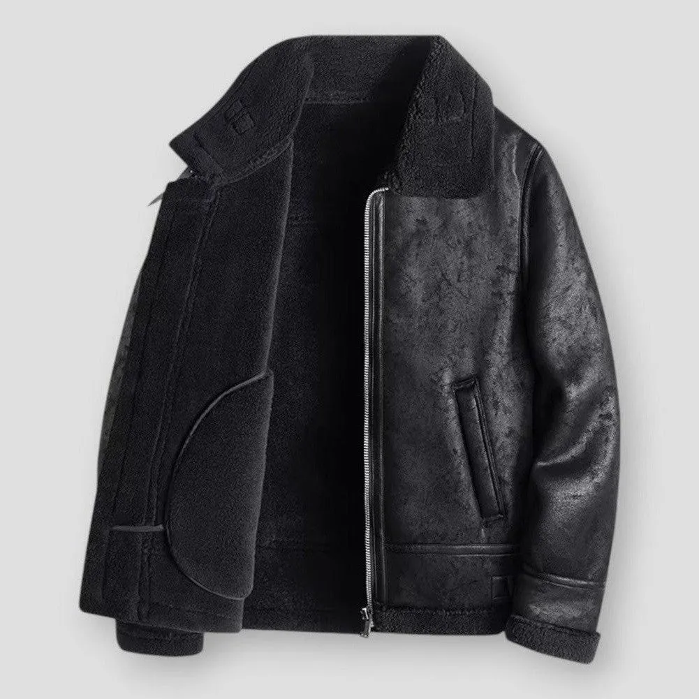 Lamb Wool Leather Jacket
