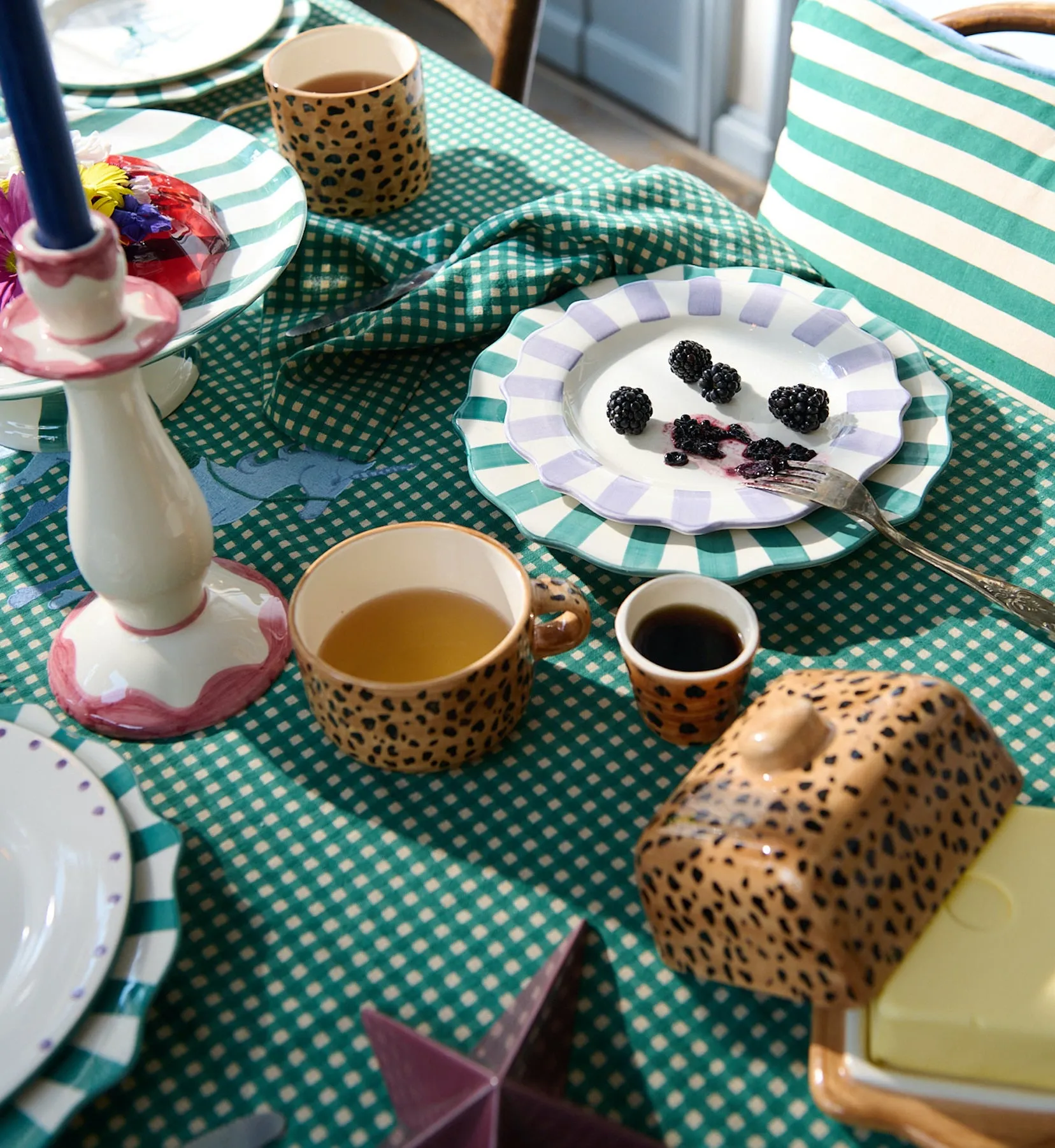 Leopard Butter Dish