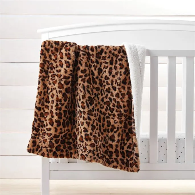 Leopard Faux Fur Blanket